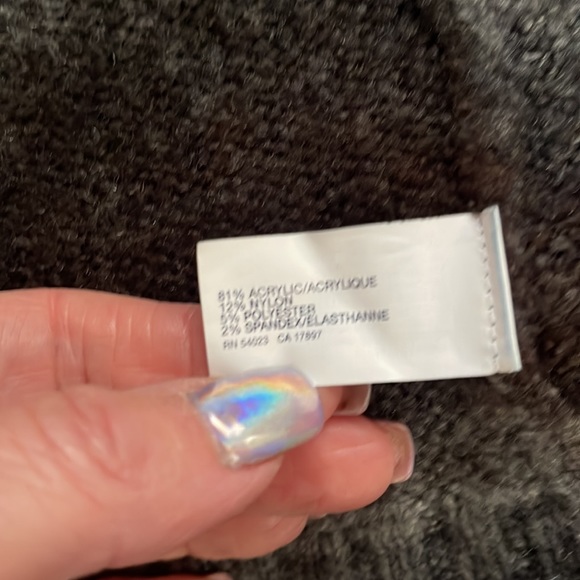 GAP Factory Gray and Black Striped Cardigan - Picture 8 of 12